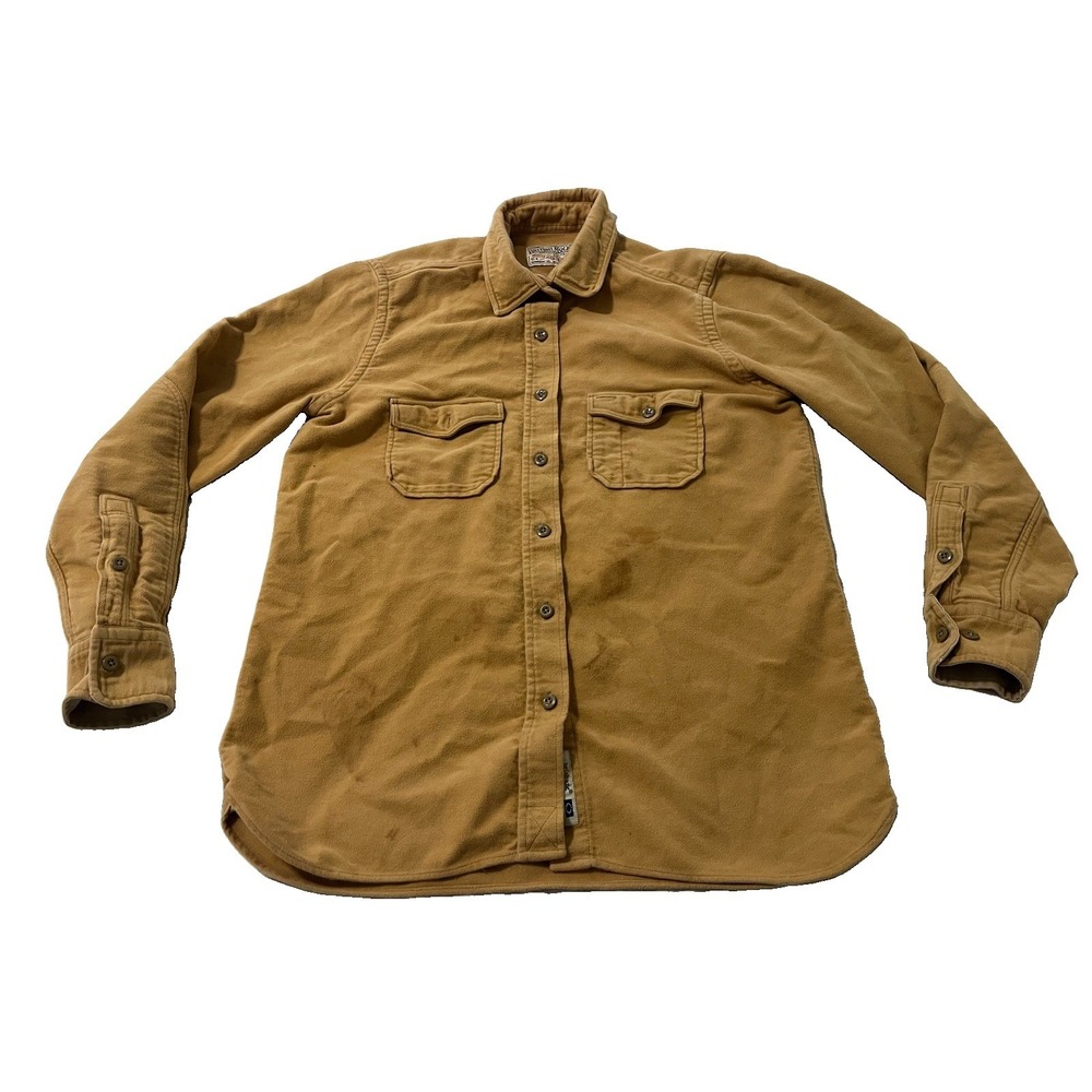 Guideboat Co British Moleskin Shirt Jacket Med Portugal Workwear Rugged